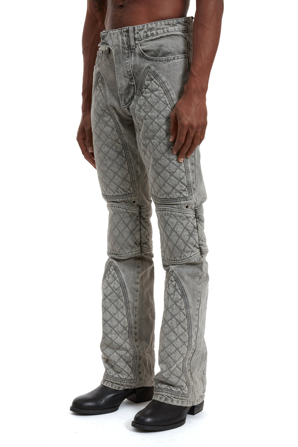 WHO DECIDES WAR MOTO DENIM VINTAGE GREY — vista 4