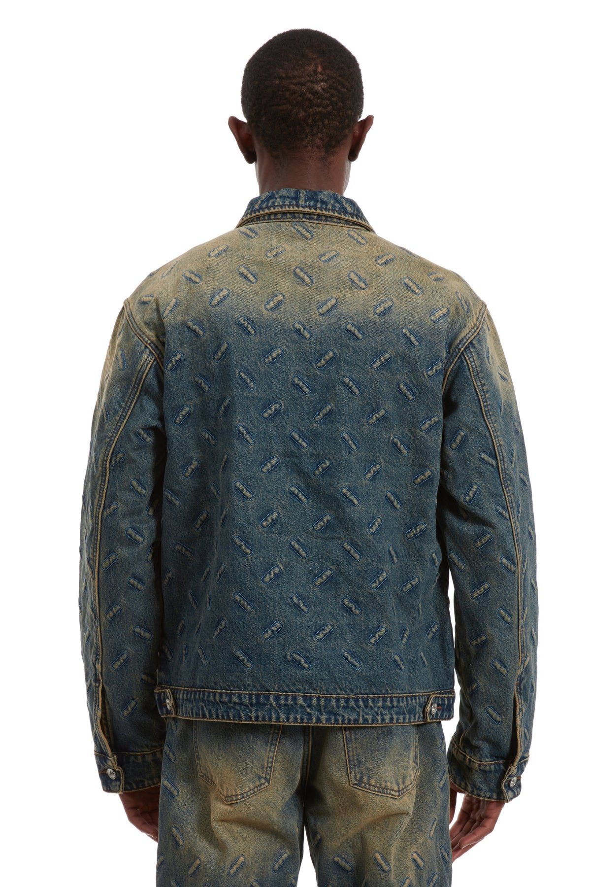 WHO DECIDES WAR THREAD PLATE TRUCKER DENIM TAN — vista 6