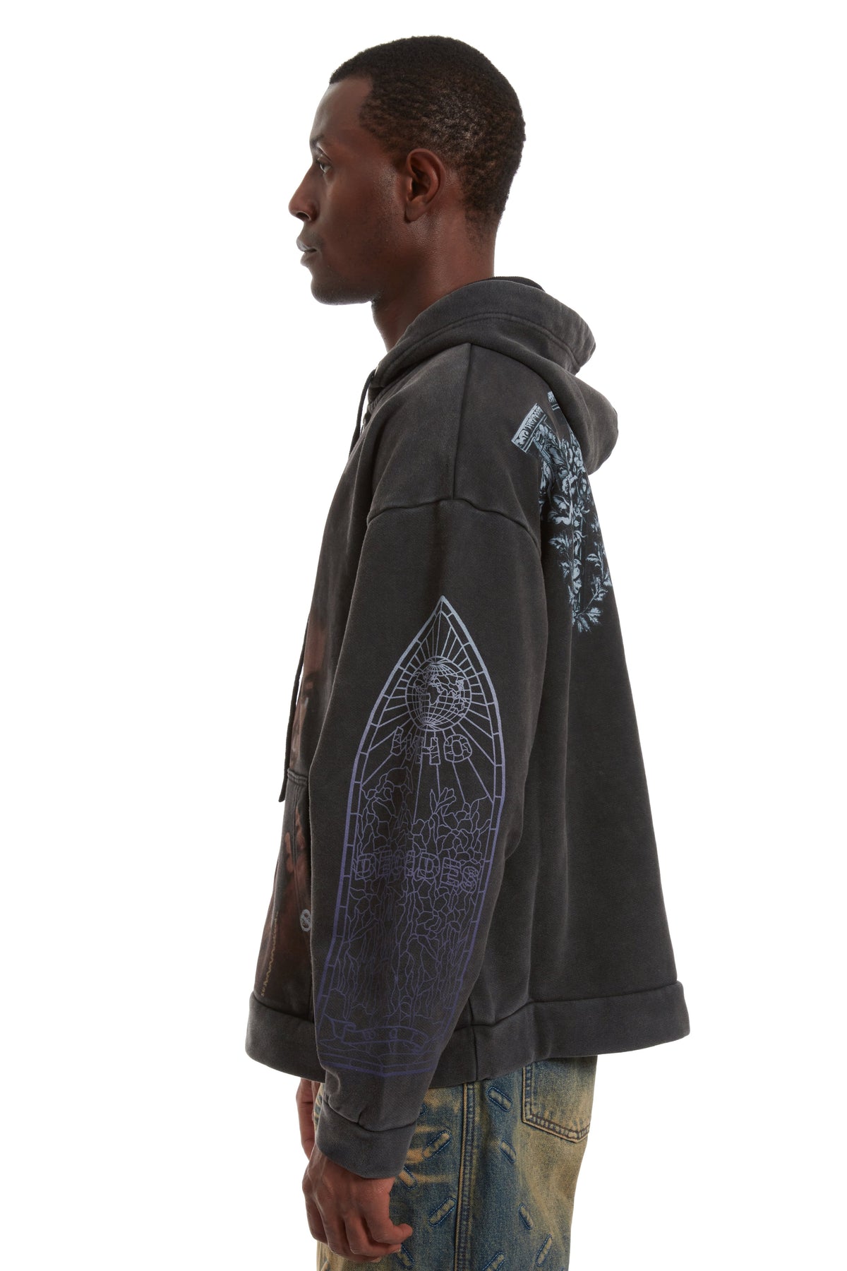 WHO DECIDES WAR SACRED BEING ZIP UP — vista 5
