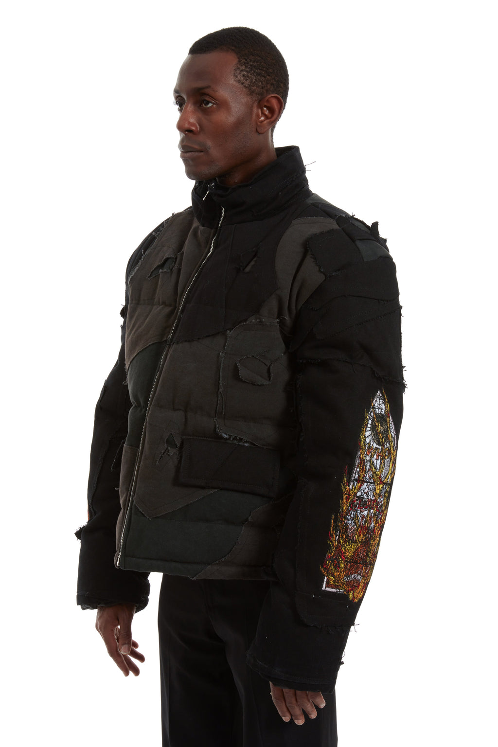WHO DECIDES WAR UPCYCLED PARKA COAL — vista 4