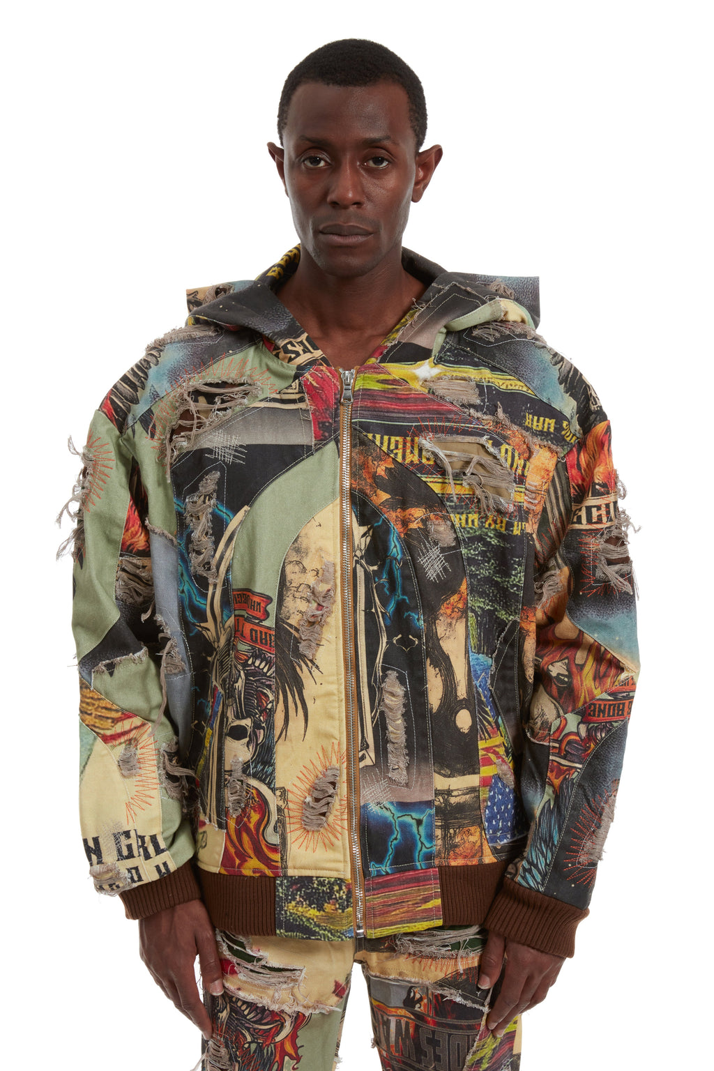 WHO DECIDES WAR VINTAGE ZIP UP — vista 3