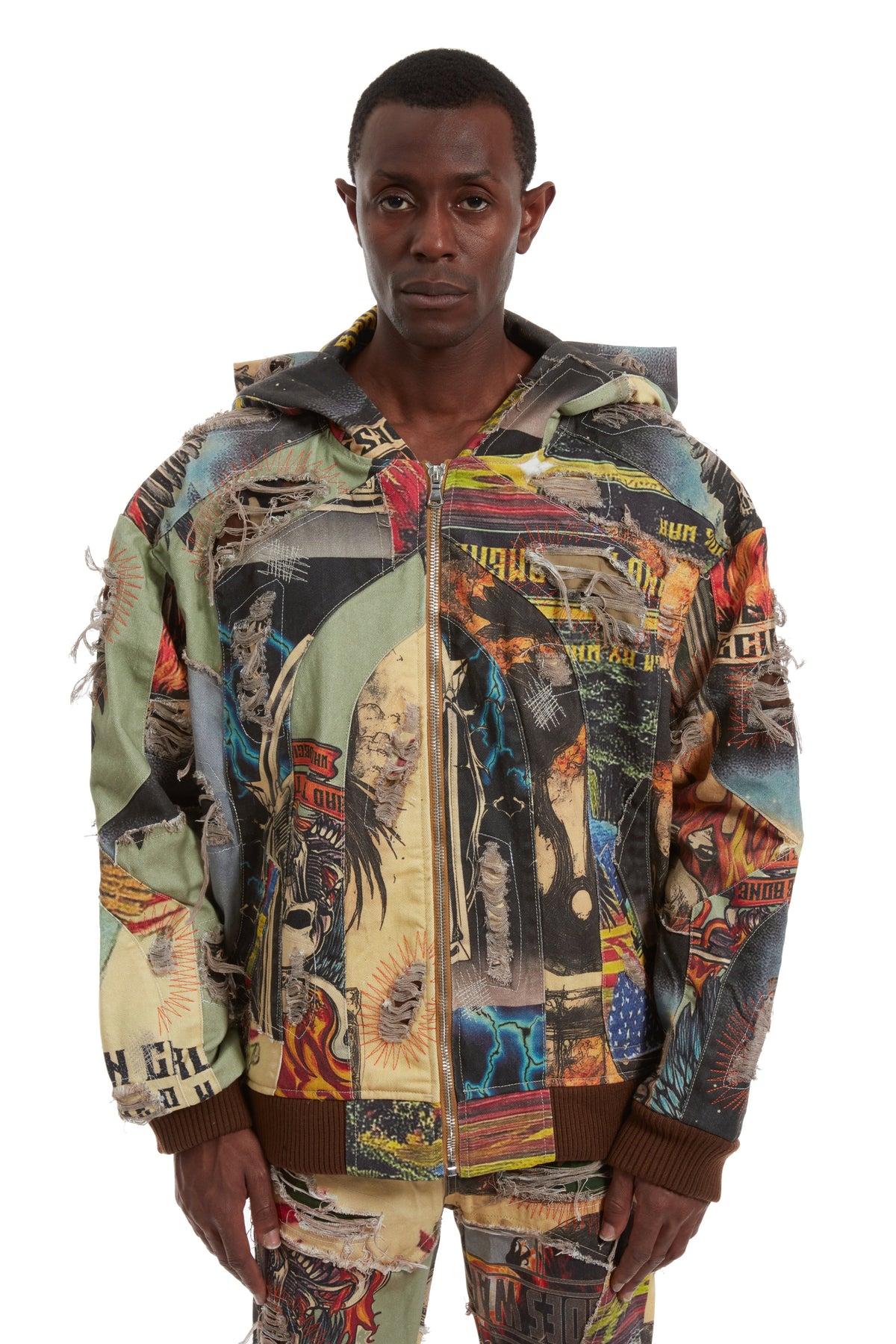 WHO DECIDES WAR VINTAGE ZIP UP — vista 3