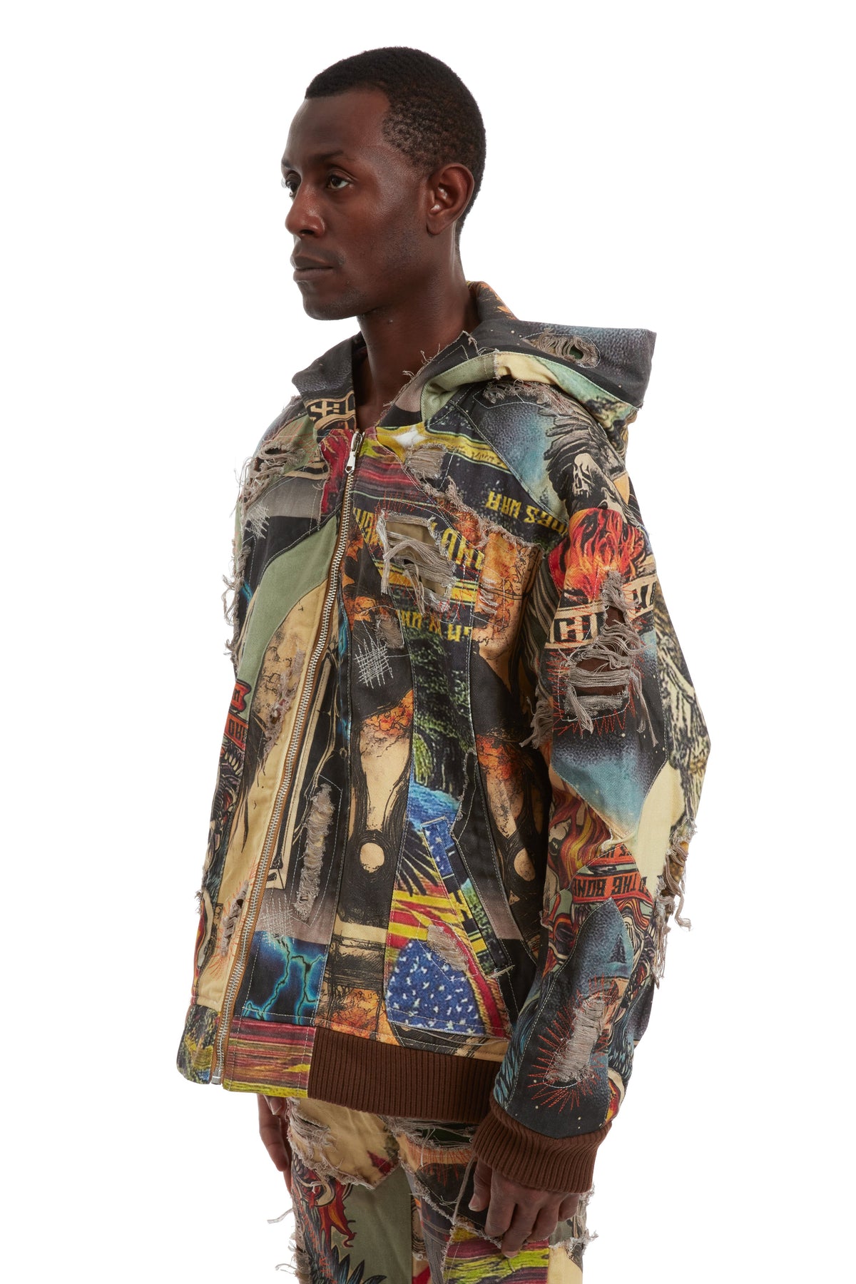 WHO DECIDES WAR VINTAGE ZIP UP — vista 4
