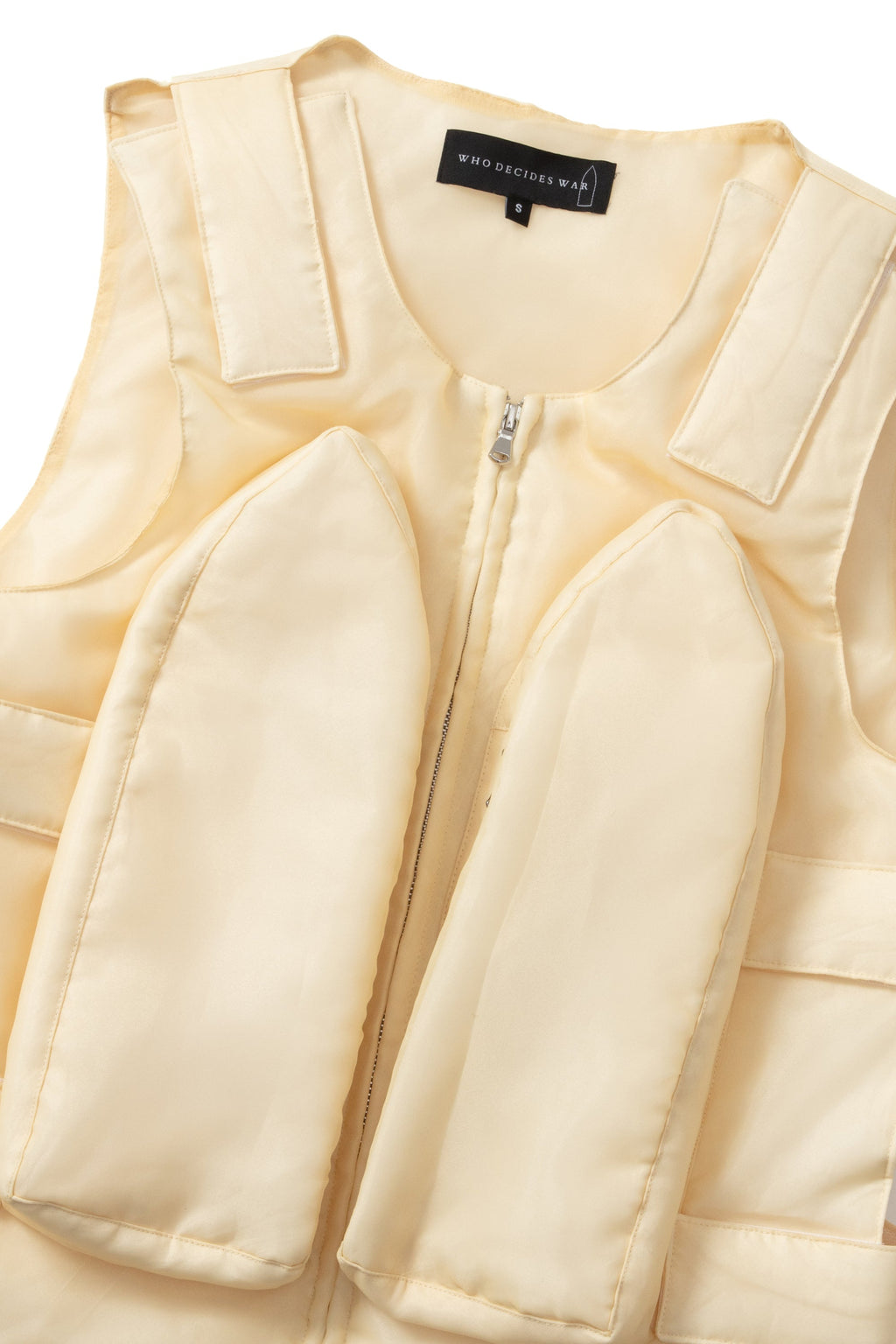 WHO DECIDES WAR ORGANZA BULLET POINT VEST — vista 2