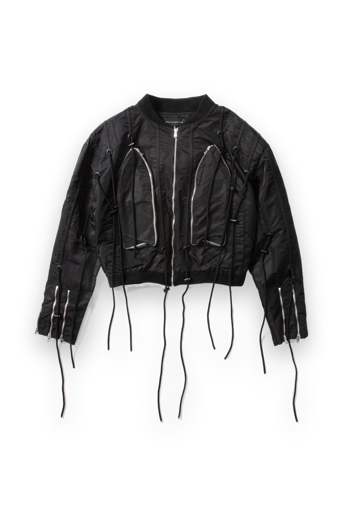 WHO DECIDES WAR STRING THEORY BOMBER JACKET