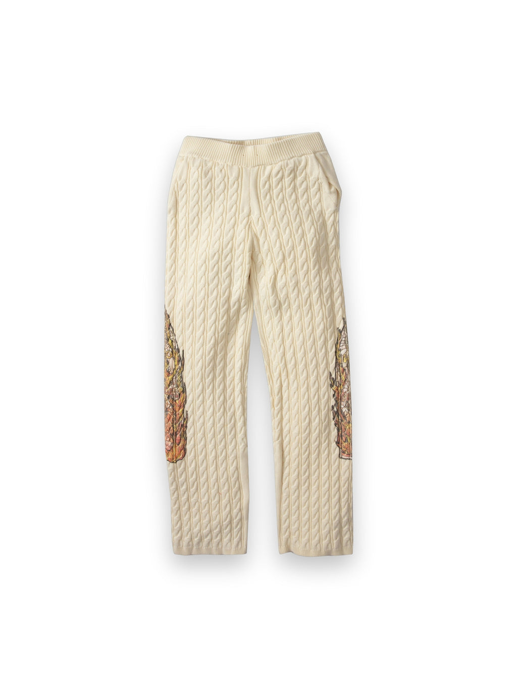 WHO DECIDES WAR FLAME GLASS CABLE KNIT LOUNGE PANTS