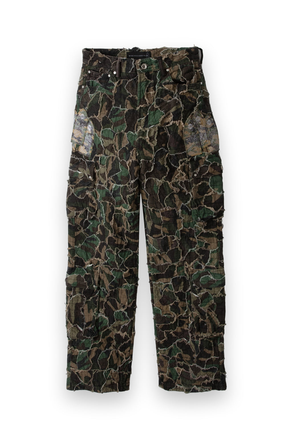 WHO DECIDES WAR WASHED CAMO CARGO PANT
