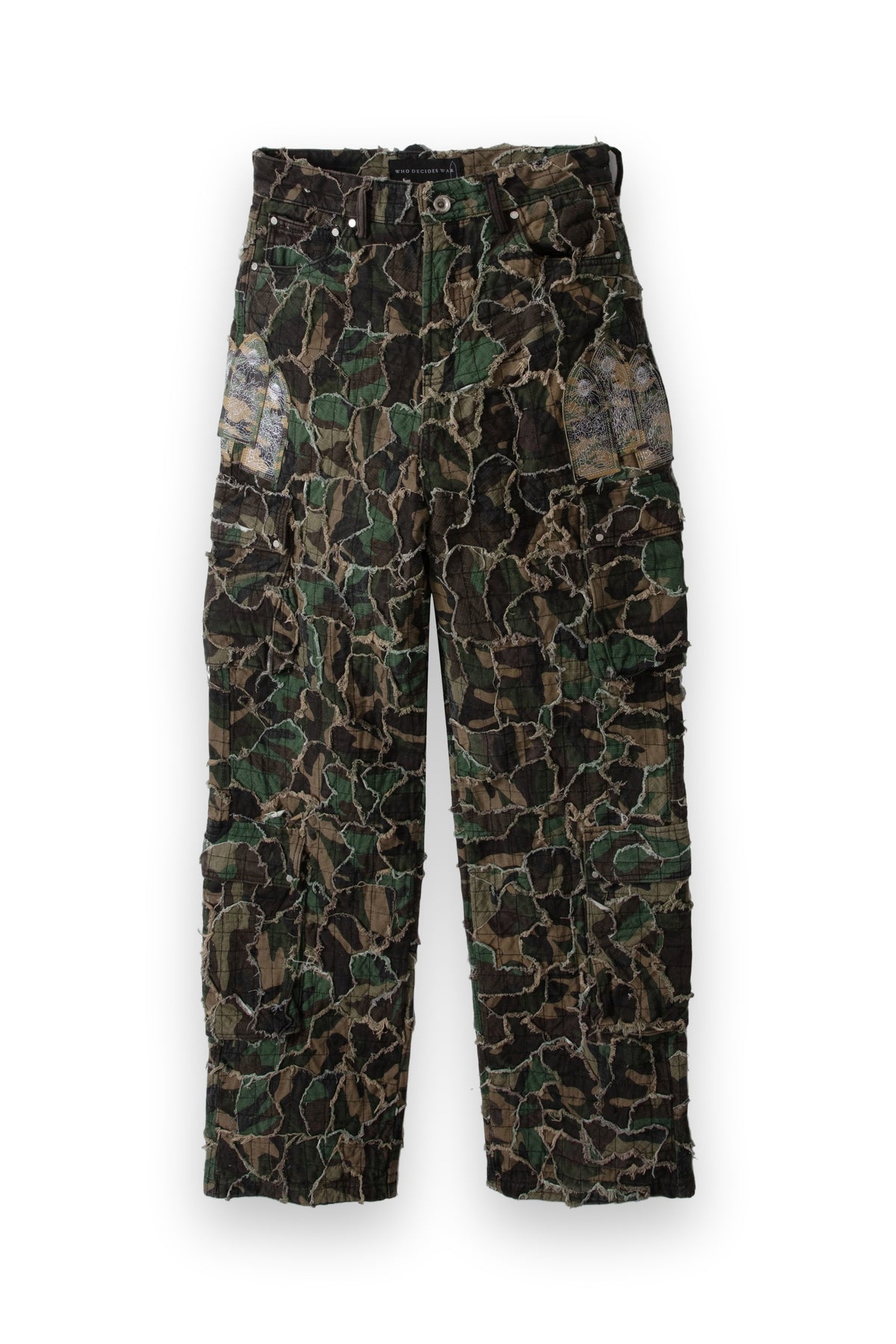 WHO DECIDES WAR WASHED CAMO CARGO PANT