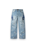 WHO DECIDES WAR SIDE PATCH RELAXATION DENIM