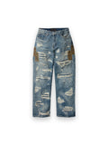 WHO DECIDES WAR SIDE PATCH RELAXATION DENIM