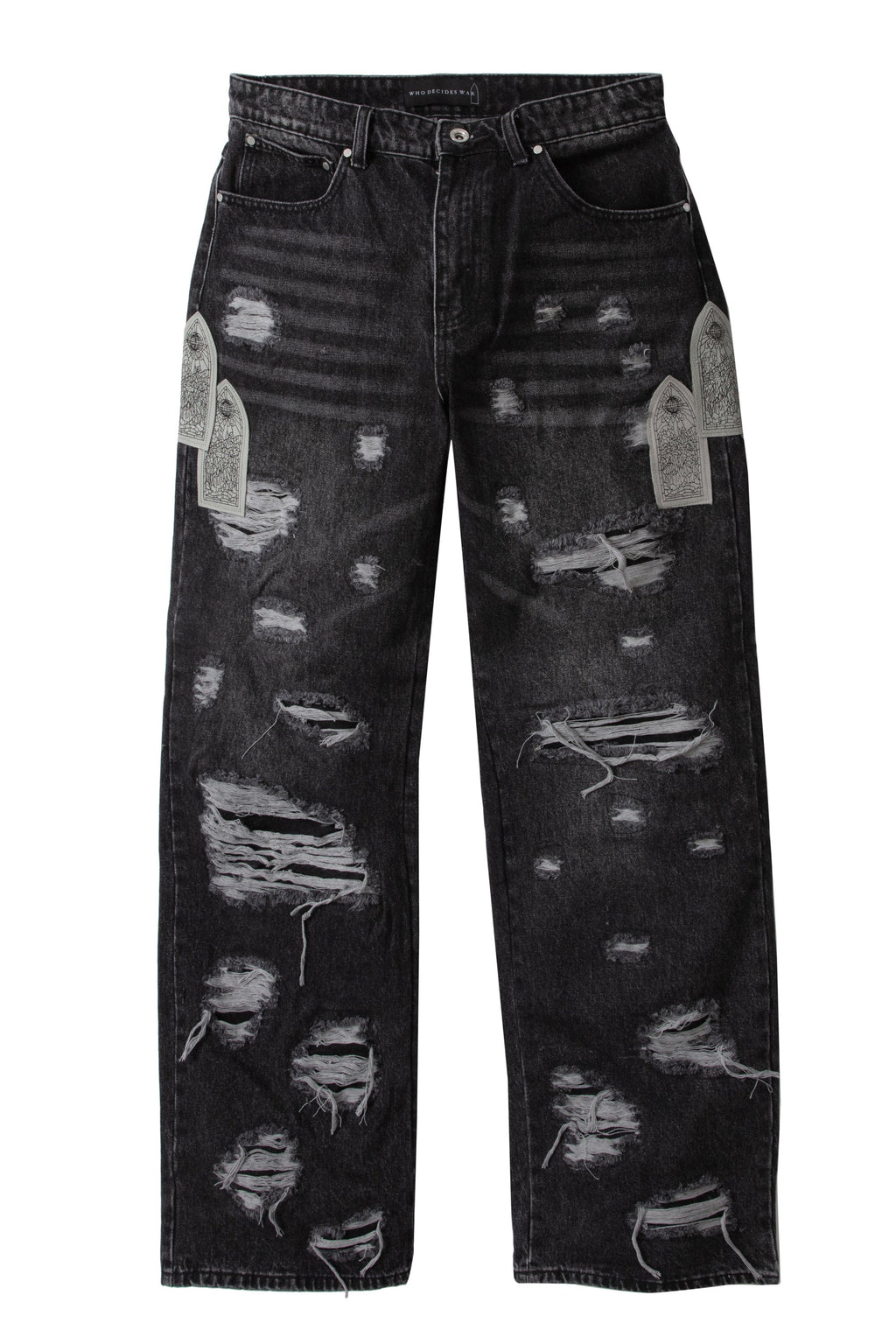 WHO DECIDES WAR SIDE PATCH RELAXATION DENIM