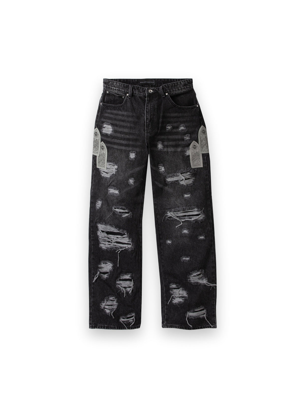 WHO DECIDES WAR SIDE PATCH RELAXATION DENIM