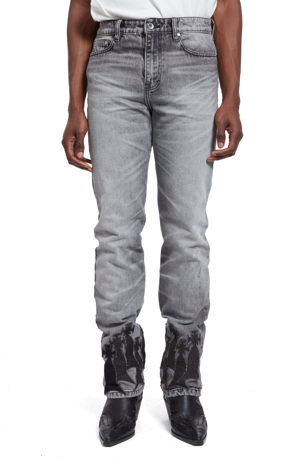 WHO DECIDES WAR SLIM FIT TWILIGHT WASH WITH PATCHES — vista 3