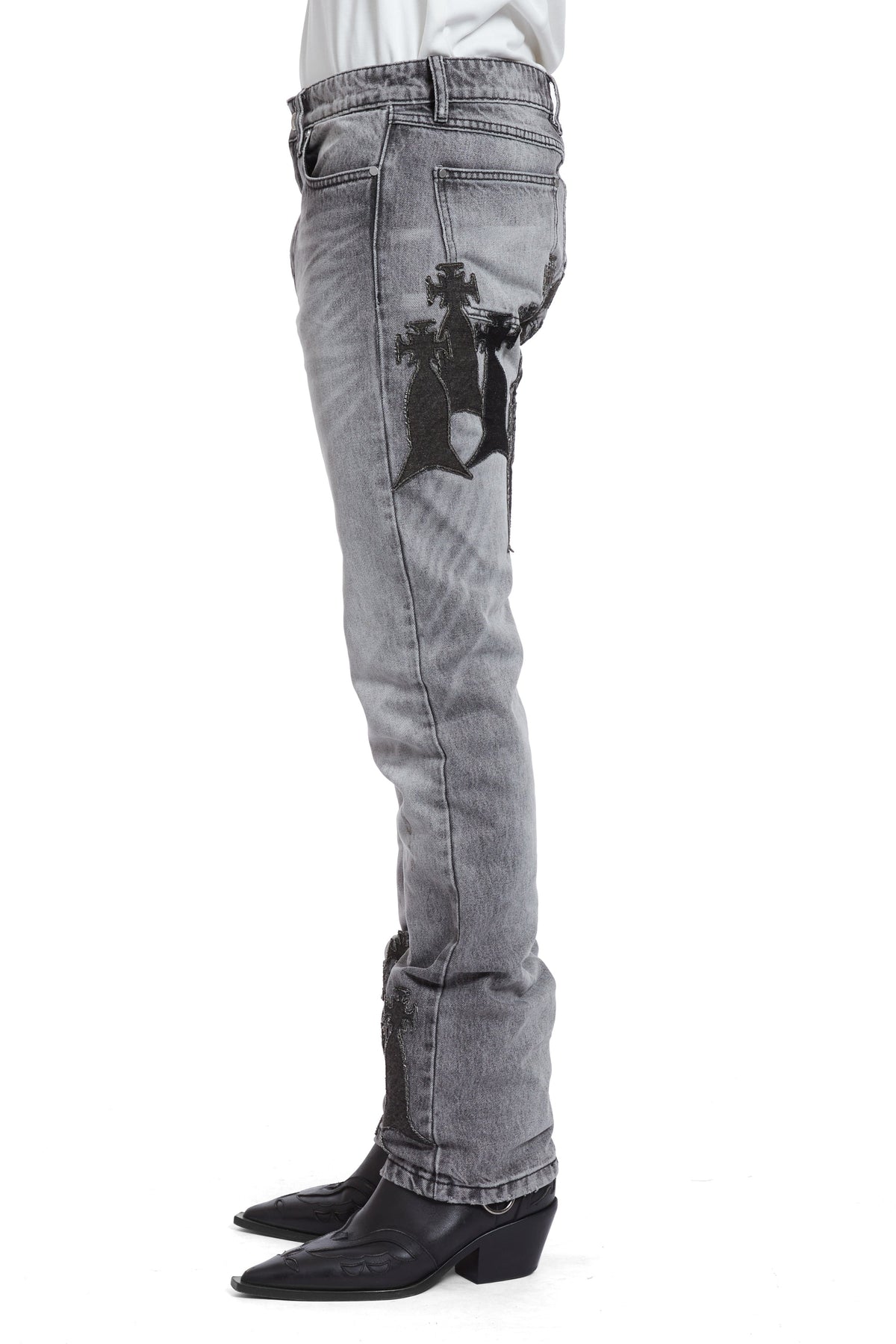 WHO DECIDES WAR SLIM FIT TWILIGHT WASH WITH PATCHES — vista 5