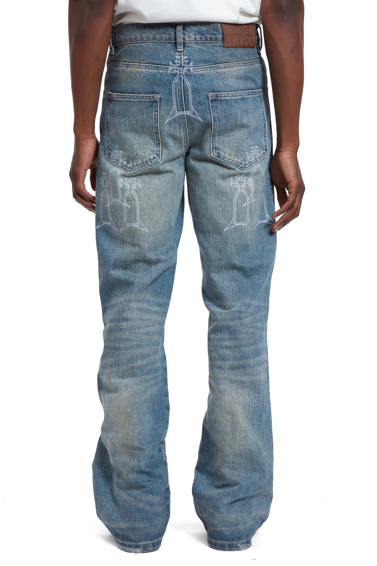 WHO DECIDES WAR DEMI FLARE FIT MEDIAN WASH WITH EMBROIDERY — vista 6