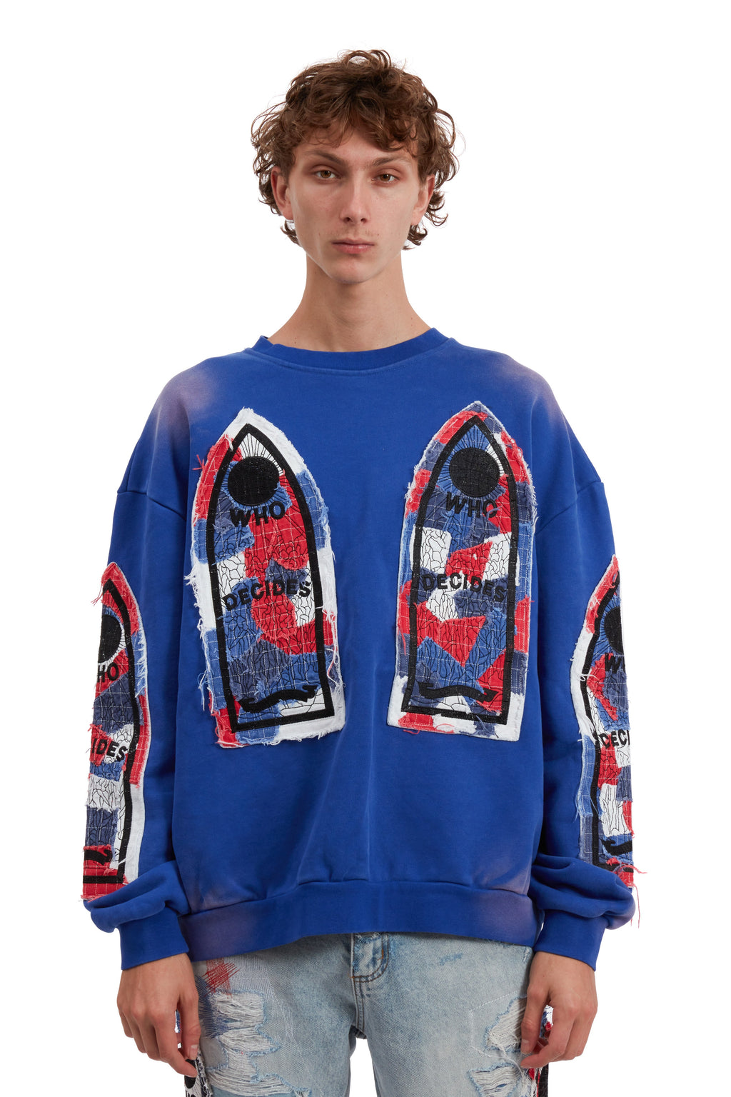 WHO DECIDES WAR GLORY FABRICATED PULLOVER — vista 3