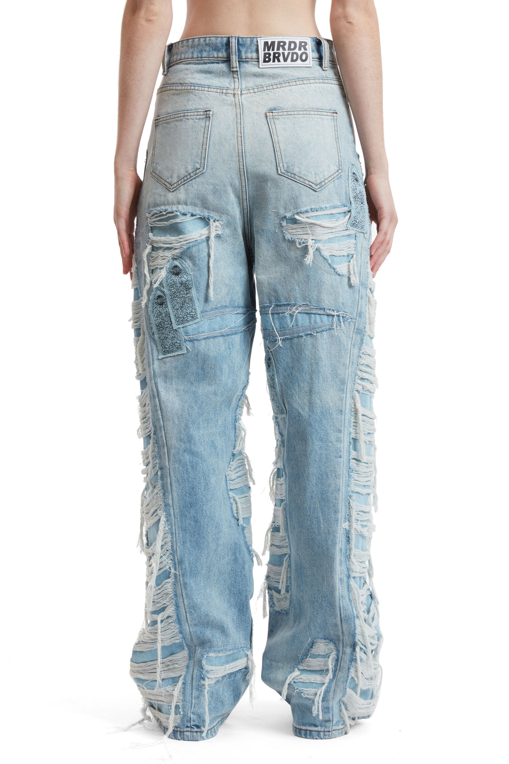 WHO DECIDES WAR FULL DISTRESS ARCH DENIM — vista 6