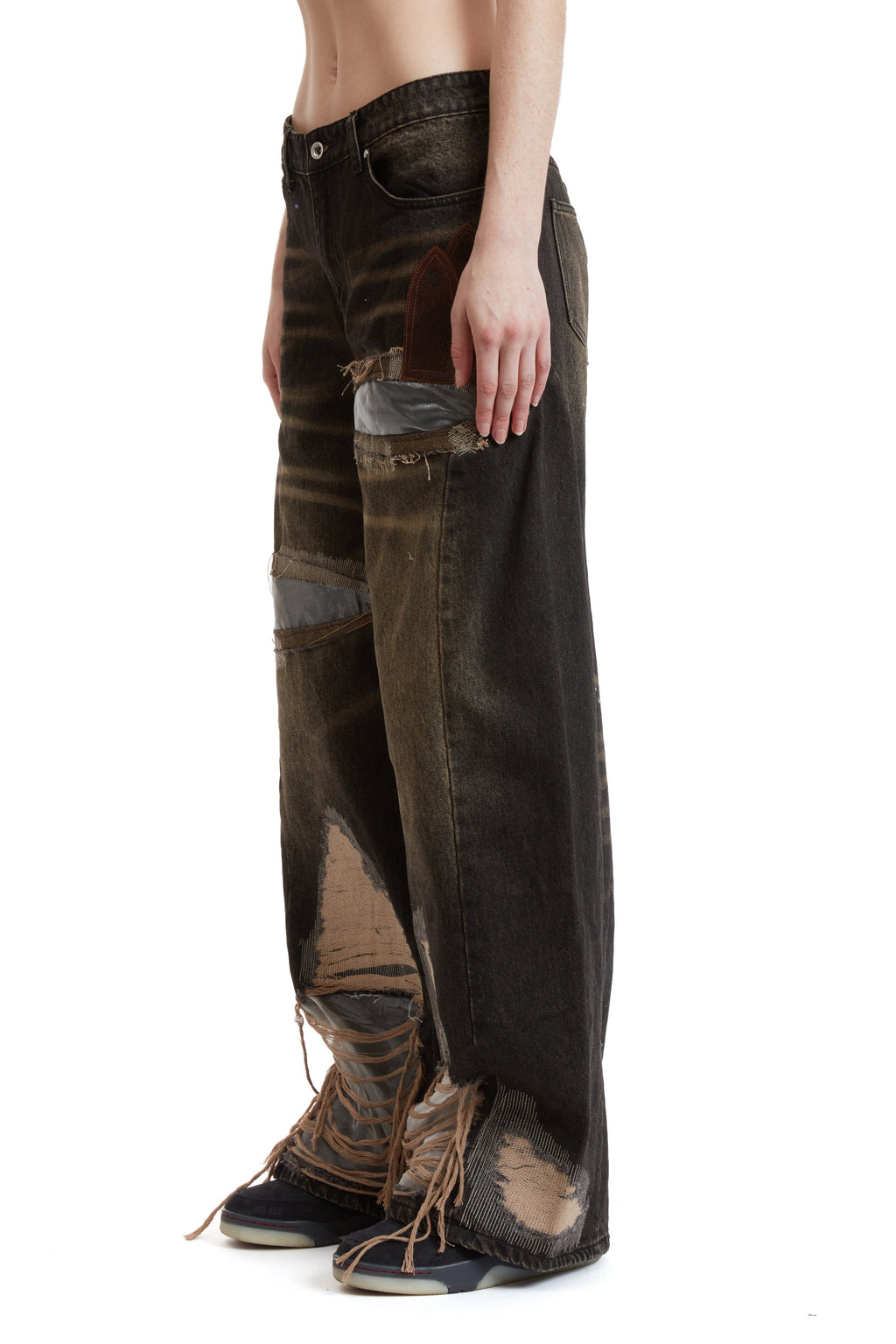 WHO DECIDES WAR LOW RISE ORGANZA OVERLAY PANT — vista 4