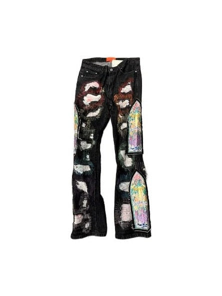 WHO DECIDES BLACK ROYGBIV STAINED