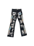 WHO DECIDES WAR "45 PATCH" BLACK DISTRESSED DENIM WHO DECIDES WAR The Hype Company