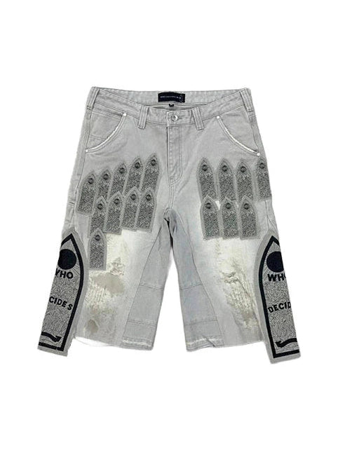WHO DECIDES WAR ARCHED CARPENTER SHORT VINTAGE GREY WHO DECIDES WAR The Hype Company