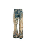 WHO DECIDES WAR EMBROIDERED JEANS BLUE WHO DECIDES WAR The Hype Company