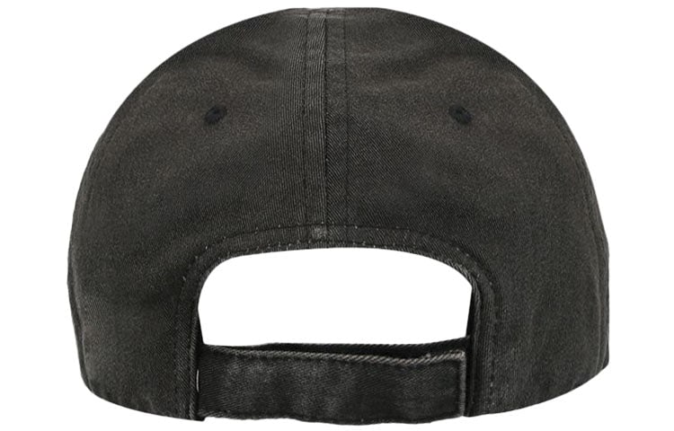 BALENCIAGA WASHED LOGO DENIM BASEBALL CAP