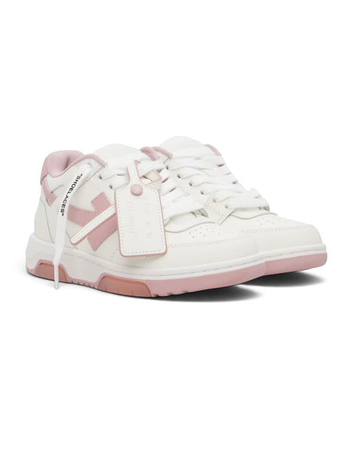 OFF WHITE OUT OF OFFICE WHITE PINK CALF LEATHER