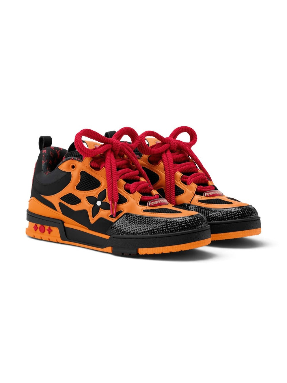 LOUIS VUITTON LV SKATE BLACK ORANGE RED