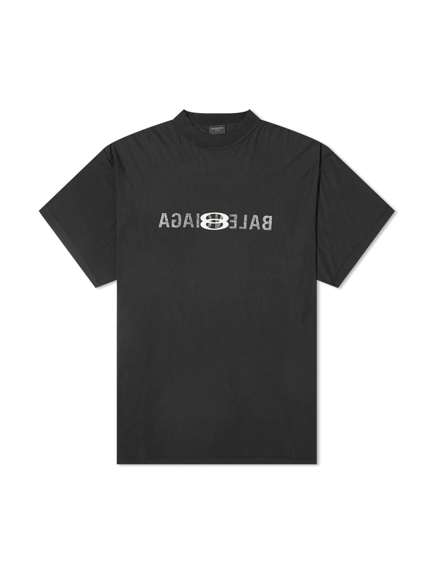 BALENCIAGA INSIDE OUT LOGO T-SHIRT BLACK