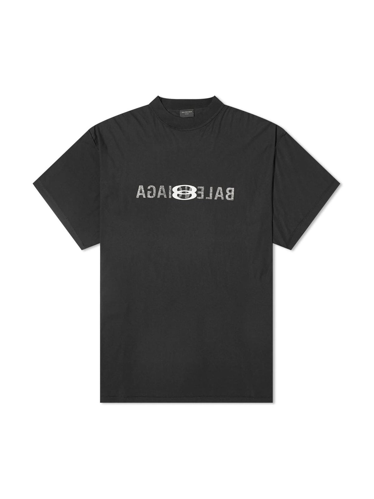 BALENCIAGA INSIDE OUT LOGO T-SHIRT BLACK