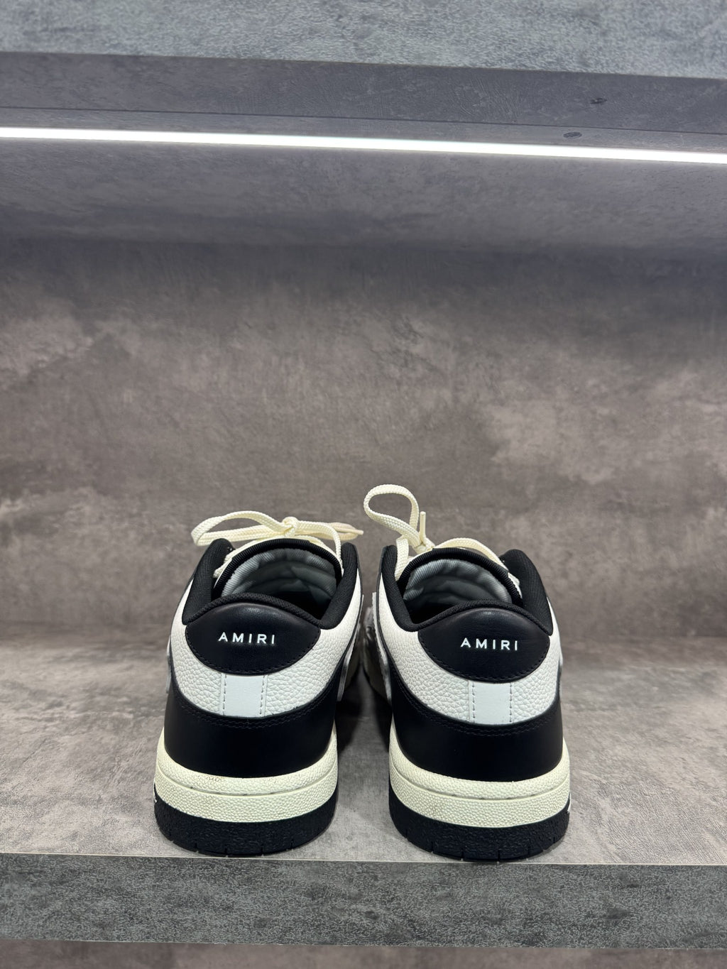 AMIRI SKEL LOW TOPS BLACK GREY