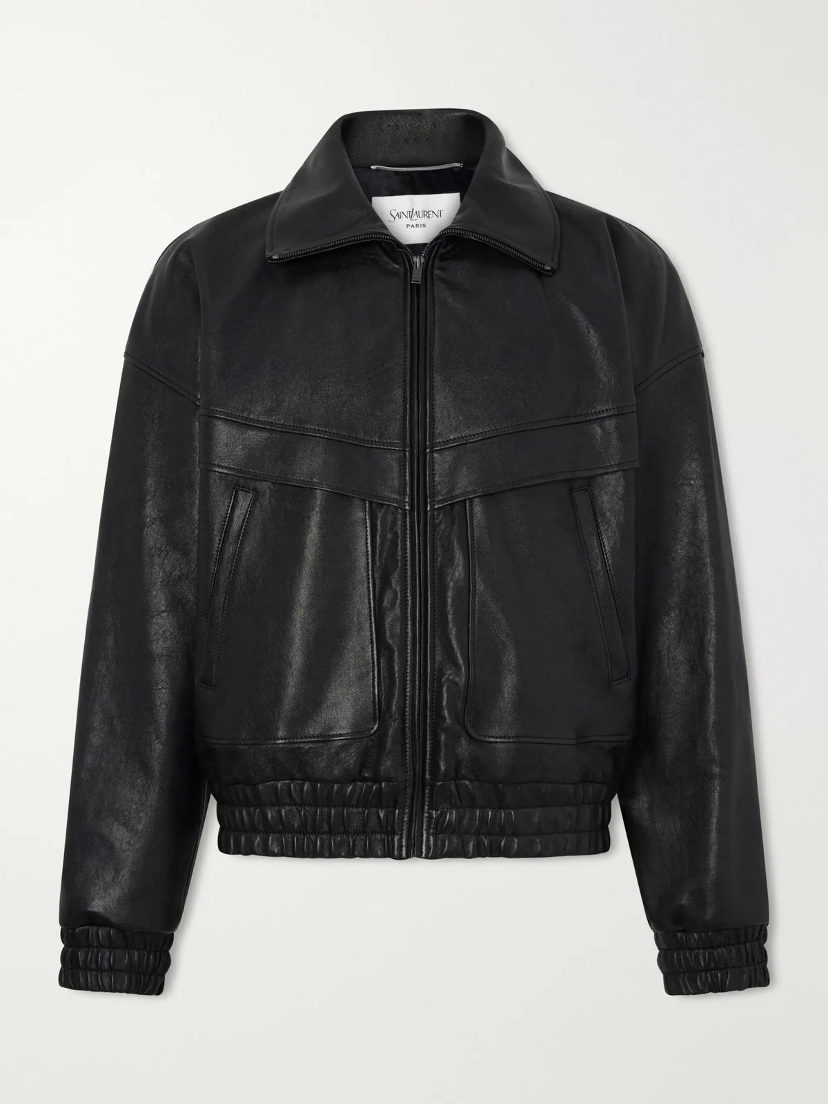 YVES SAINT LAURENT LEATHER JACKET BLACK