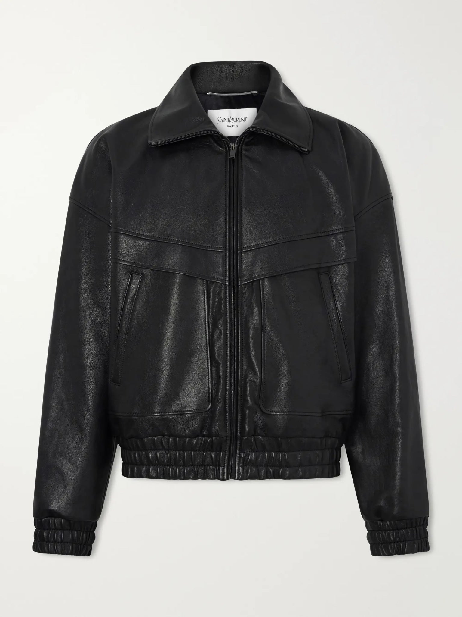 YVES SAINT LAURENT LEATHER JACKET BLACK