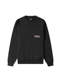 BALENCIAGA POLITICAL CAMPAIGN CREWNECK BLACK
