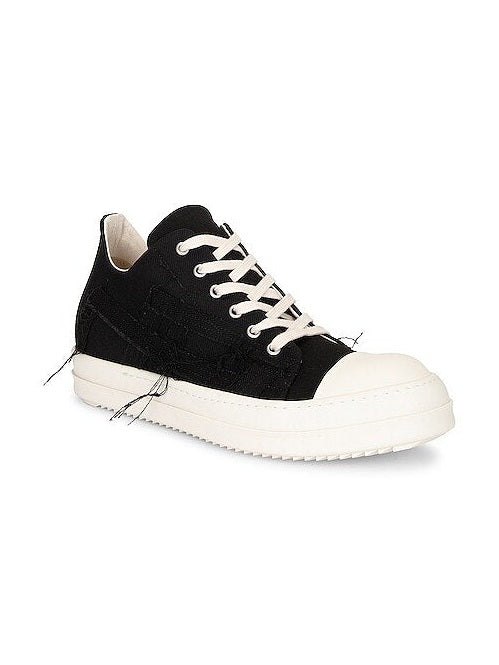 RICK OWENS RAMONES LOW SLASH DISTRESSED
