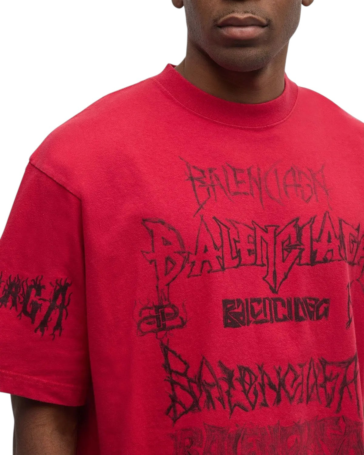 BALENCIAGA DIY METAL RED T-SHIRT