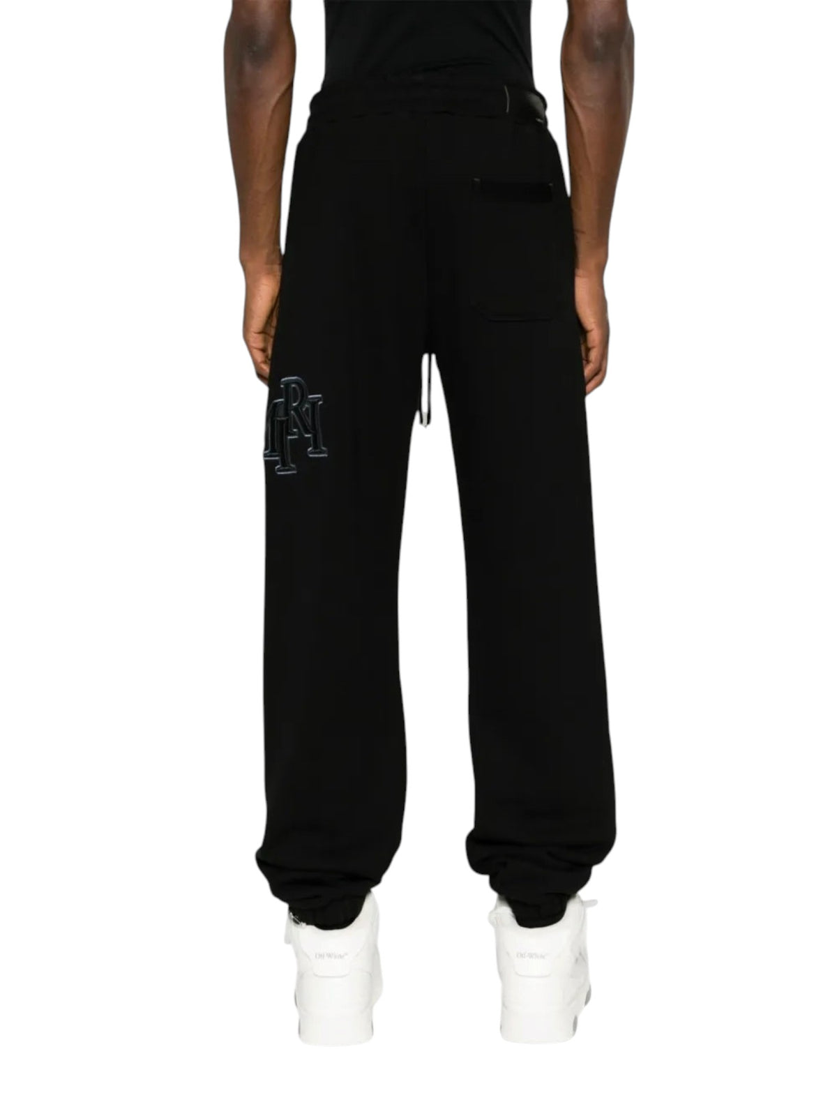 AMIRI STAGGERED SWEATPANTS BLACK