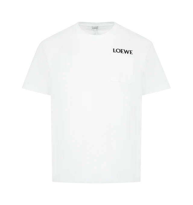LOEWE RELAXED FIT POCKET T-SHIRT WHITE