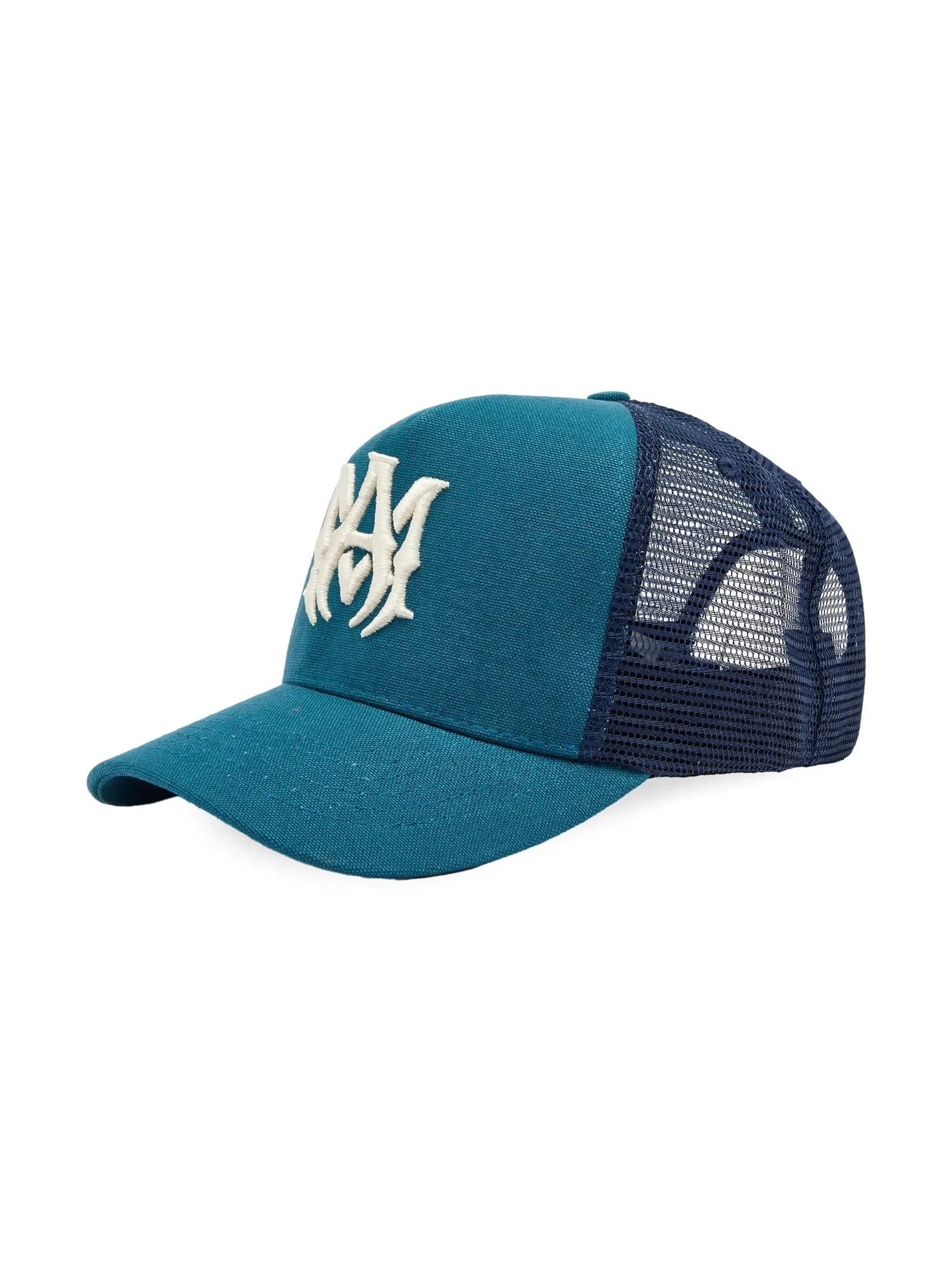 AMIRI MA LOGO TRUCKER HAT BLUE