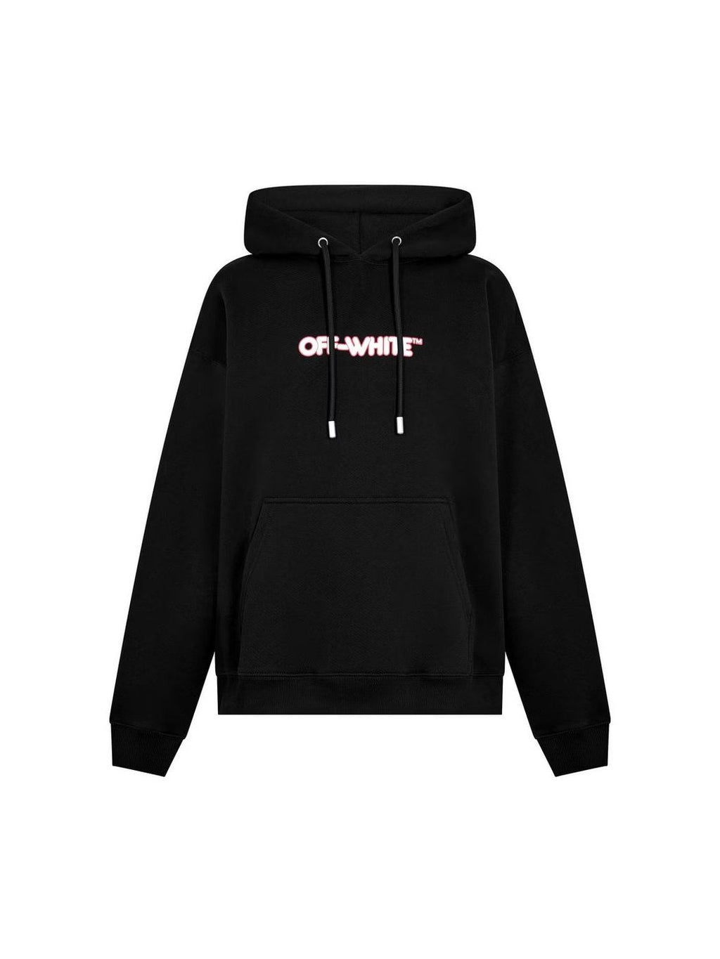 OFF-WHITE BLACK ROUND SKATE HOODIE