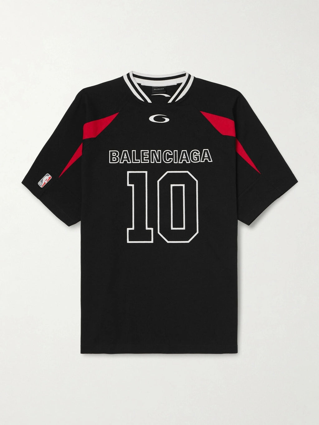 BALENCIAGA NBA OVERSIZE JERSEY BLACK