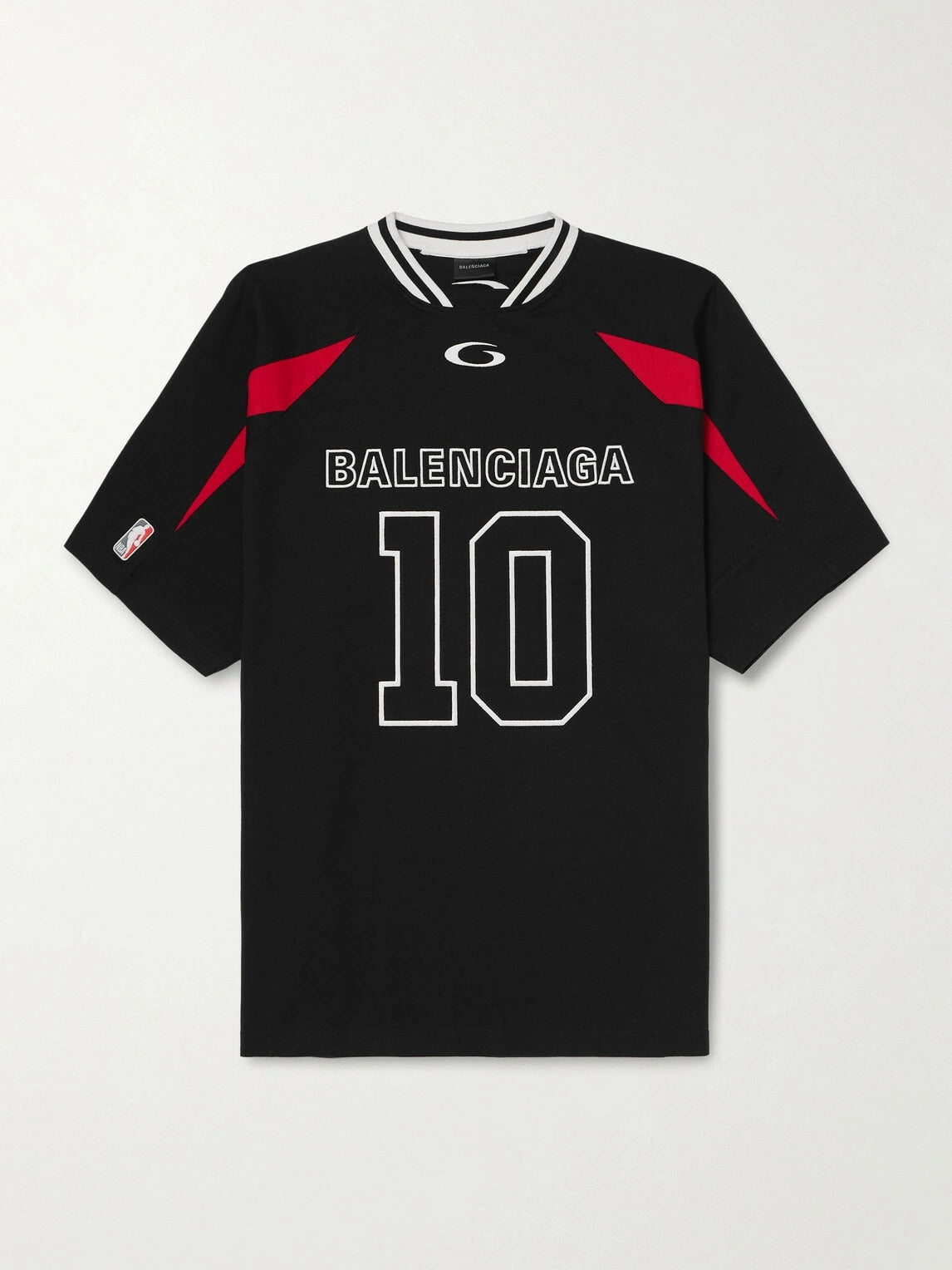 BALENCIAGA NBA OVERSIZE JERSEY BLACK