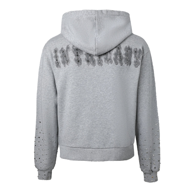 LOST INTRICACY PATCH ZIP UP GREY
