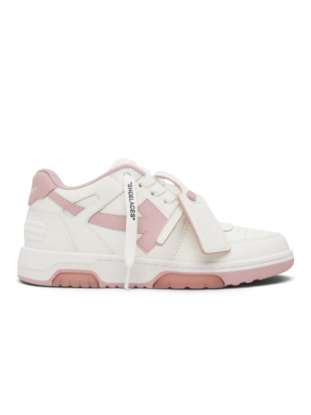 OFF WHITE OUT OF OFFICE WHITE PINK CALF LEATHER