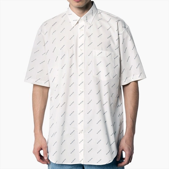 BALENCIAGA LOGOS ALL OVER SHIRT
