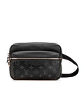 LOUIS VUITTON MONOGRAM MINI SHOULDER BAG LEATHER BLACK