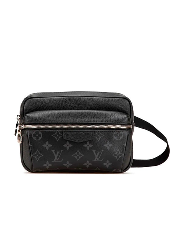 LOUIS VUITTON MONOGRAM MINI SHOULDER BAG LEATHER BLACK