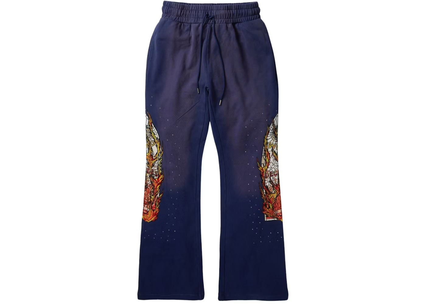 WHO DECIDES WAR FLAME GLASS SWEATPANTS PURPLE