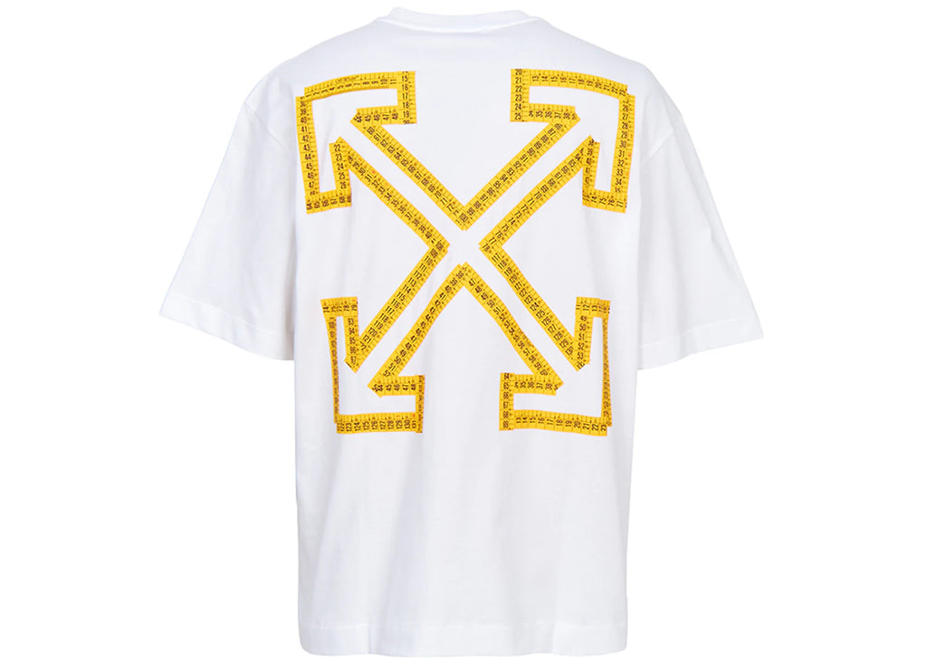 OFF WHITE TAPE ARROW SKATE T-SHIRT WHITE